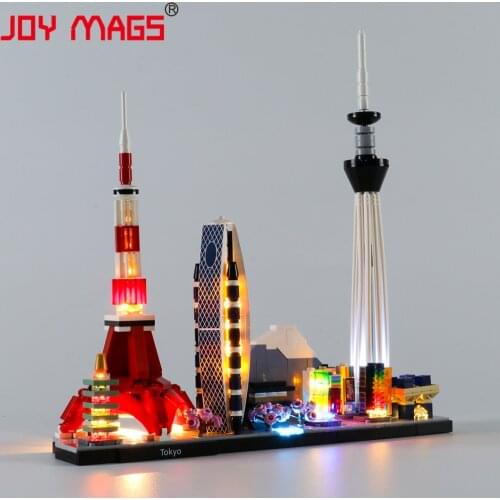 JOY MAGS Only Led Light Kit For 21051 Architecture Tokyo skyline souvenir , (NOT Include Model)