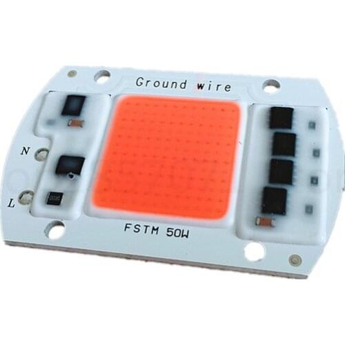 Smart IC Integrated LED Grow Light Lamp Chip COB Full Spectrum 50W For Flower Plant Vegetable