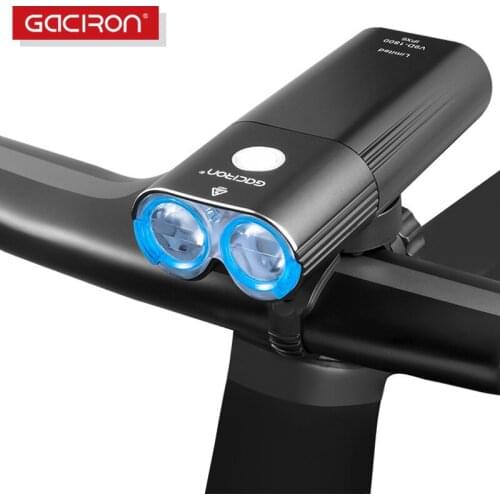 GACIRON 400-1800 Lumens Bicycle Front Light USB Rechargeable Cycling Headlight Flashlight MTB Road Bike Waterproof LED Head Lamp