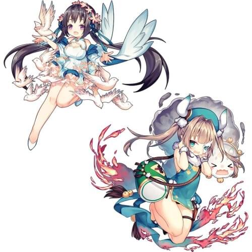 Three Ratels CA58 Ark Order Lovely Lori anime stickers for car hood motor laptop room decora Waterproof Decal Vinyl auto Wrap