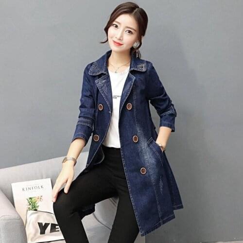 New Women Demin Jackets And Coat Women Full Sleeve Outwear Female Overcoat