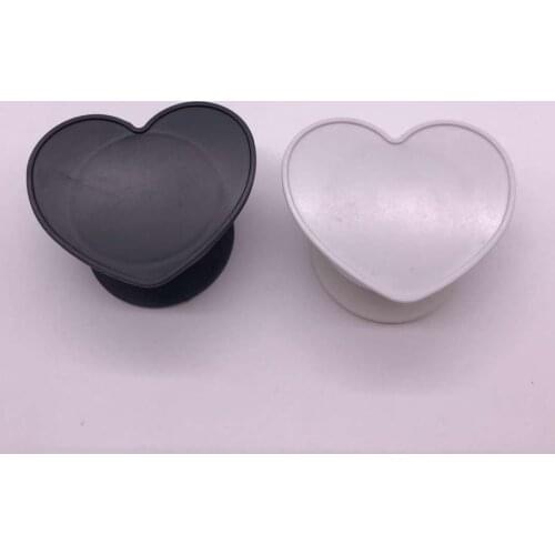 100pcs/Lot Universal round Cell Phone Holder UV printing Blank phone Stand 360 Degree heart Finger Holder