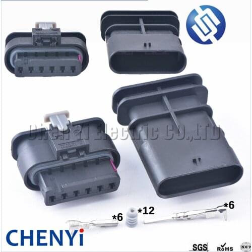 2set 6 pin tyco Accelerator Throttle pedal position auto sensor connector 4F0973706 for new Opel/Mercedes-Benz/smart 4F0 973 706