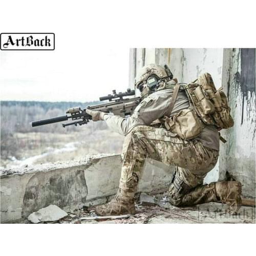 5d diy diamond painting portrait soldier full square drill crafts 3d diamond embroidery mosaic decoration home