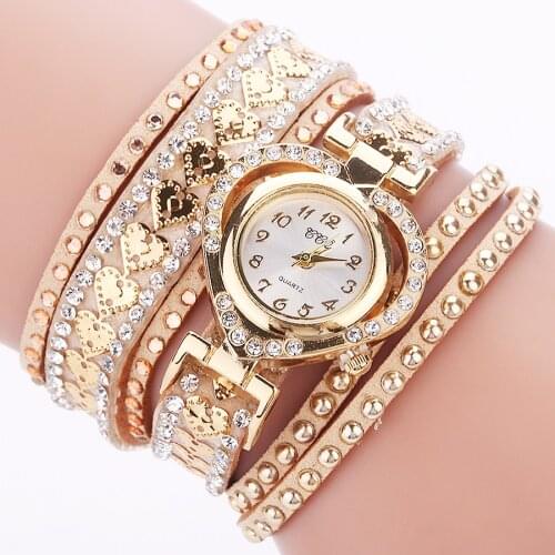 Hot Fashion Women Rhinestone Bracelet Watch Casual Luxury Ladies Quartz Wrist Watches Gift Clock Relogio Feminino