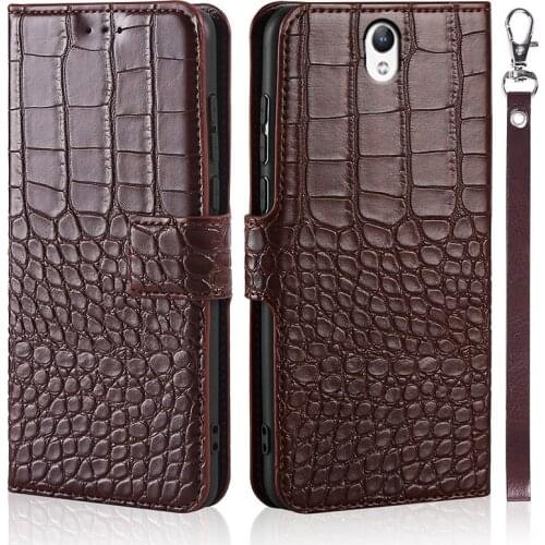 Phone Case for Lenovo Vibe S1 S1a40 S1c50 Case Wallet Crocodile Texture Leather Book Design Phone Coque Capa With Strap Card
