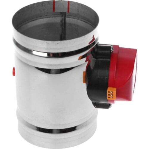 2021 New 4" 220V AC Stainless Steel Electric Solenoid Valve Damper Tight Water Steam