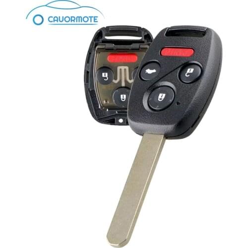 ID46 Chip Remote Key For Honda Accord CR-V Sedan Hybrid 313.8Mhz 4 Buttons Central Locking Car Key Fob Smart Car Uncut Keyless