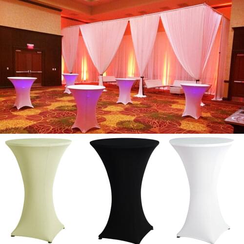 4 Leg 60cm Poseur Cocktail Bar Table Spandex Lycra Cover Tablecloth Wedding Party Event Decorations