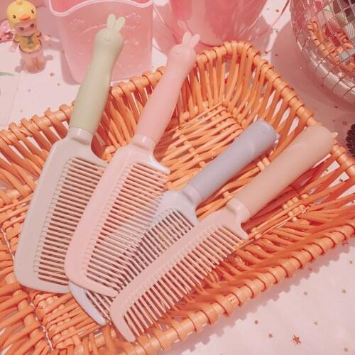 Cartoon Student Girl Comb Curly Hair Straight Hair Long Hair Air Bag Comb Household Plastic Massage Hairdressing C