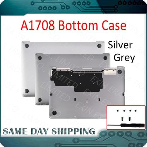 New 923-01381 923-01382 for Apple Macbook Retina Pro 13" A1708 Lower Bottom Case Cover Grey Gray Silver Color 2016 2017 Year