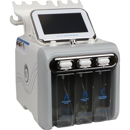 New Upgraded 6in1 Hydrogen Oxygen Small Bubble Vacuum Facial Beauty Apparatus Deep Cleansing Skin Care Face Water Oxygen Sprayer