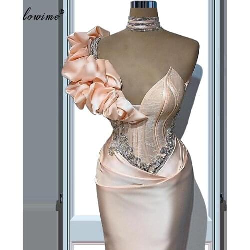 Plus Size Dubai Celebrity Dresses 2020 Mermaid Elegant Red Carpet Runaway Dresses Evening Wear Arabic Cocktail Dresses Sukienki