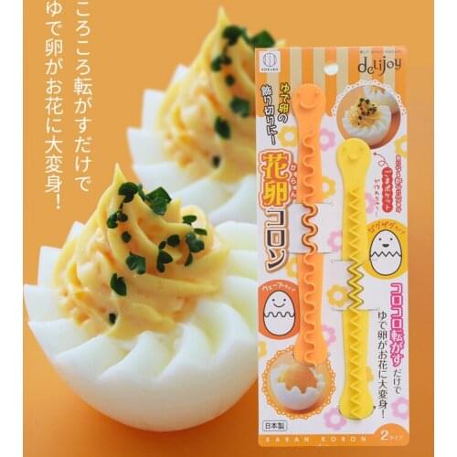 Fancy Kitchen Egg Cutter Hard Boiled Egg Cut Flower Mold Engraved Shape Divider Cut Flower Shaper Kitchen Accessories