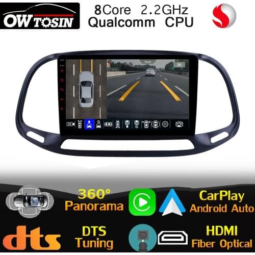 Qualcomm CPU Android Car Multimedia Player For Fiat Doblo Ram ProMaster City 2015-2019 Auto GPS Radio Optical HDMI DTS HIFI DSP
