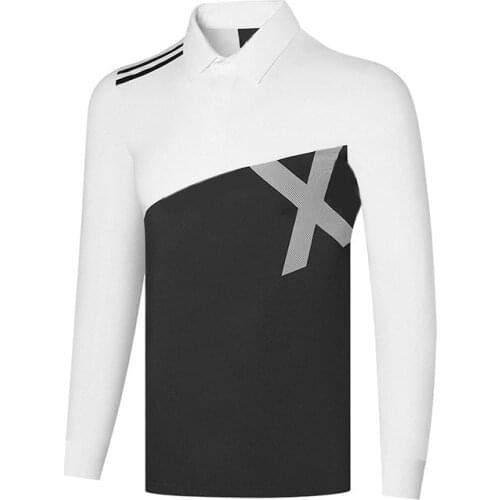 Golf shirt men polo long sleeve golf clothing autumn