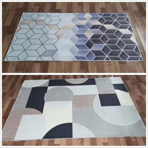 Geometric patterns stylish modern minimalist nordic style living room home carpet sofa rug printing mat machine washable