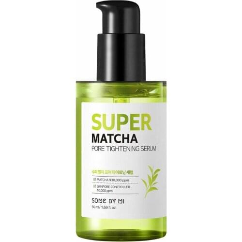 SOME BY MI Super Matcha Pore Tightening Serum 50ml Shrink Pores Tightens Skin Care Essence Moisturizing Whitening Facial Essence