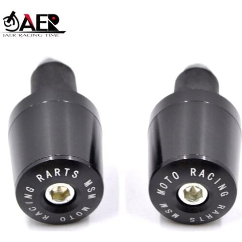 JAER 7/8'' 22MM CNC Universal Motorcycle Handlebar Grip Ends Motocross Weights Anti Vibration Slider Plug For Yamaha Honda