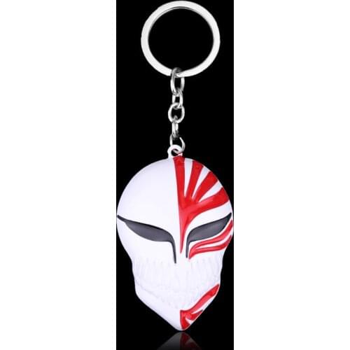 Japan Hot Comic Anime Death Mask Keychains Men Women Jewelry Key chain trinket chaveiro