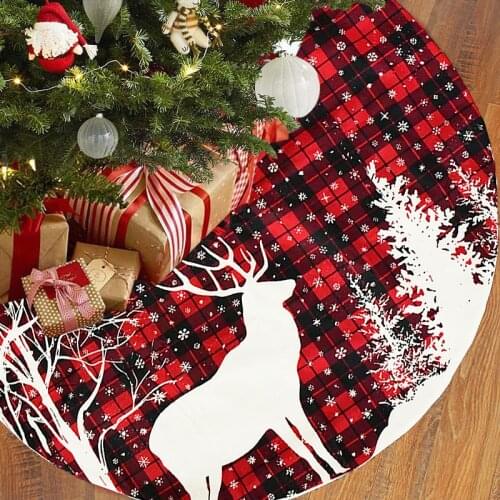 Christmas Tree Skirt Snowflake Xmas Tree Mat Carpet Ornament Christmas Decorations for Home New Year Party Navidad Natal Gifts