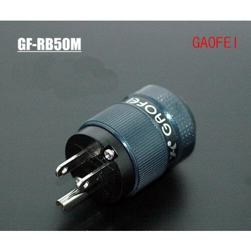1set GAOFEI GF-RB50M HIFI audio copper rhodium-plated American standard power plug