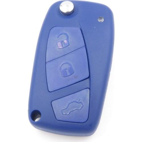 1pcs REPLACEMENT 3 BUTTON FLIP KEY CASE FOR FIAT PANDA DUCATO PUNTO STILO REMOTE KEY Car Styling NO LOGO