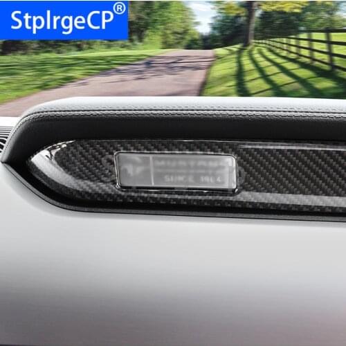 100% Real Carbon Fiber Interior Car Dashboard Decoration Strip Car-Styling Sticker For Ford Mustang 2015 2016 2017 Accessories
