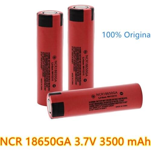 100% New NCR 18650GA 30A of 3.7 V 3500mAh 18650 rechargeable flat-top lithium battery suitable for power tool batteries