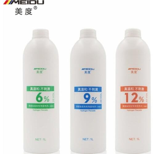 1000ml Professional Natural Hair Peroxide Gream Dioxygen Milk for Hair Dye Coloring Bleach and Waxing Bleaching Powder 6 9 12