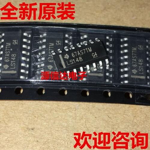 5PCS New SN74LS148DR screen printing: LS148 SOP16 SMD logic IC chip original spot