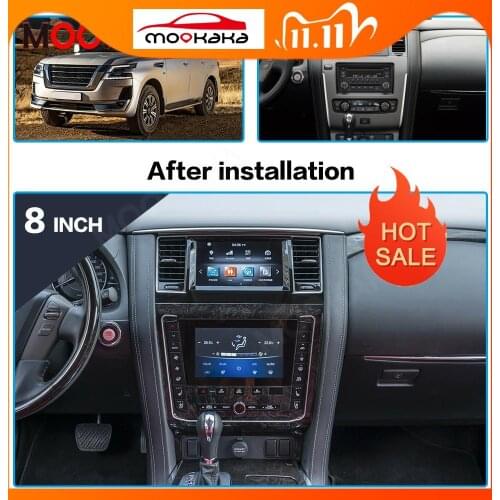For Nissan Patrol Y62 2010 - 2020 Newest Dual Screen Android 9.0 4G+64GB Car Radio Stereo Multimedia Player Autoradio Head Unit