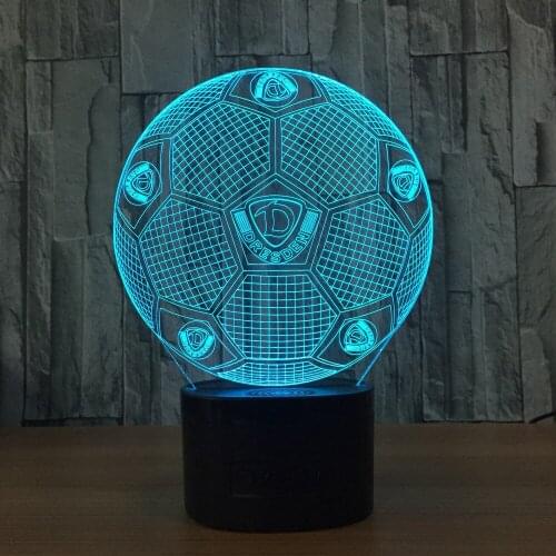 Bluetooth wireless speaker soccer 3d model colorful remote control led lights creative products gift to send boyfriend B30