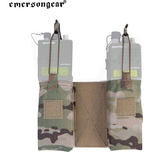 Emersongear Tactical JPC Vest MBITR Radio Pouch Set Intercom Magazine Accessory Bag Mag Panel Military Outdoor Hunting EM8333