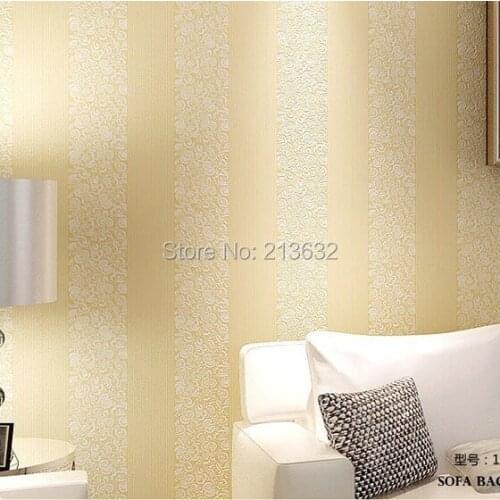 ZXqz 12 TV background wall cover 2017 reduced 3D non-woven wallpaper for living room bedroom TV vertical stripes 10 meters new