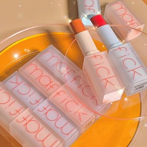 MAFFICK velvet matte lipstick nude appearance orange red rose colors long lasting waterproof smooth silky lipstick AC371