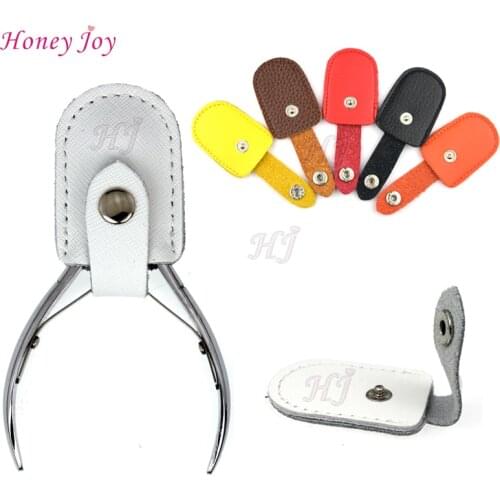 2pcs/lot Nipper Leather Cover Protective Sleeve for Nail Cuticle Scissors Manicure Pedicure Tools kits Dead Skin Scissor Cap
