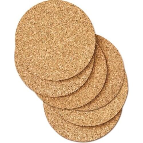 Cork Coaster Round in a Pallet Slip-Resistant Rubber-Soled decorative objects Декоративные элементы Objetos decorativos