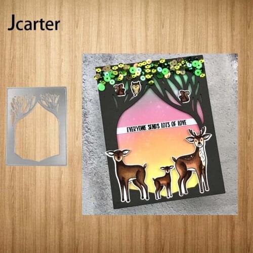 Rectangle Tree Hole Large Metal Cutting Dies Shape Scrapbooking Craft Die Cut Stencil Card Make Mould Sheet Decoration Design