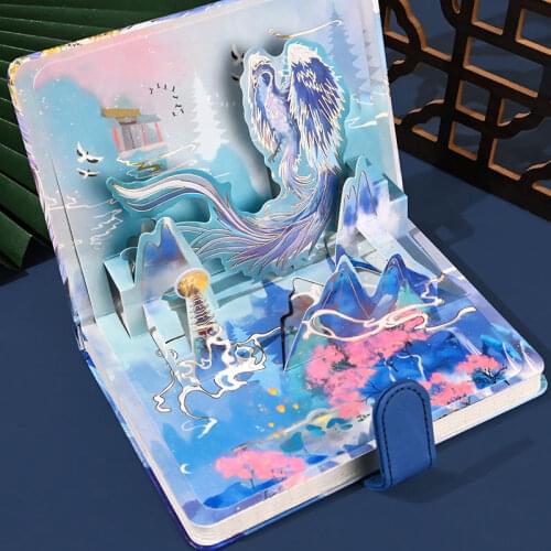 Ancient Style Fairy Fantasy Hand Book Three-dimensional Retro Color Page High-value Hand Book Ins Literary Notebook Book