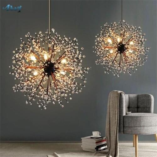 Modern Hander Dandelion Pendant Lights Living Room Deco Lamps Restaurant Staircase Loft Coffee Table Fireworks Hanging Fixtures