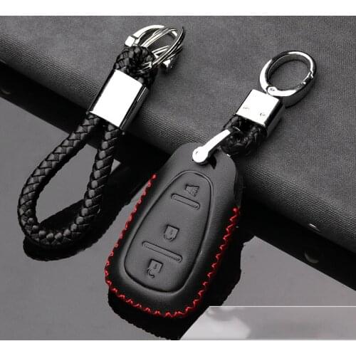 Key bag modified special leather car remote control key protector key button shell carFor Chevrolet Equinox 2017 2018 2019