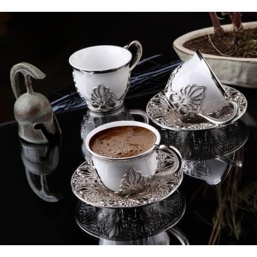 Türkische Kaffeetassen Set von 6 und Untertassen, gift coffee cup,coffee cup,espresso cup