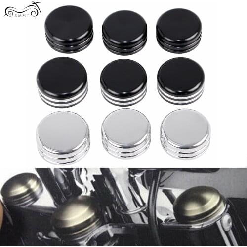 Motor CNC Upper Fork Stem Nut Cover For Harley Dyna Sportster XL883C 1200S Heritage Softail Classic FLSTC