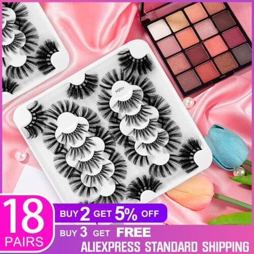 YA 18/ 10 Pairs 25 mm Mink Eyelashes Wholesale lashes Mink lashes Woman Makeup Tools Eyelash Vendor 25mm mink lashes Wholesale