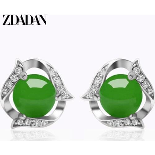 ZDADAN Silver Earrings