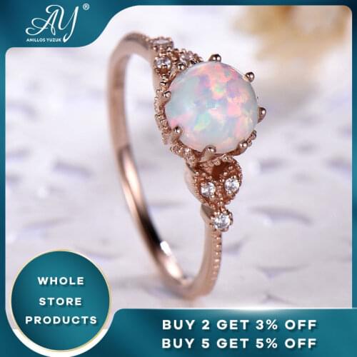Anillos Yuzuk Hot Sale Women Silver 925 Jewelry Engagement Ring Moonstone Rose Gold Silver Ring Gift For Valentine Fine Jewelry