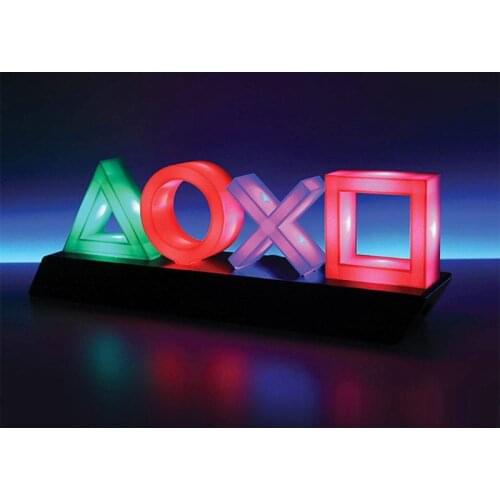 Playstation Sign Voice Control Game Icon Light Acrylic Atmosphere Neon Bar Lamp Club KTV Decorative Ornament