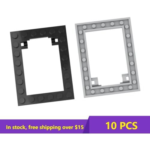 10PCS Bricks 92107 6x8 Trap Board Movable Door Panel Brick Building Blocks Parts Classic Brand Educational High-Tech Parts Toy