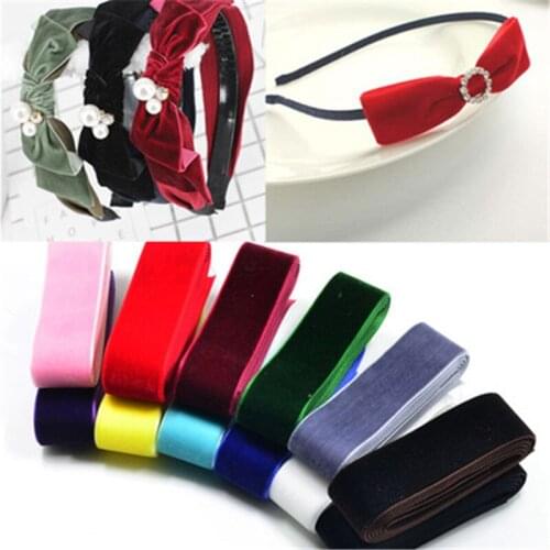 10yards(25mm）Velvet Face Ribbon DIY Hand-made Clothing Accessories Gift Wrapping Webbing